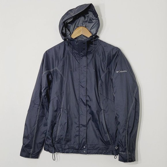 Columbia Jackets & Blazers - Columbia Windbreaker Jacket Full Zip Hooded Water Resistant Outdoor Womens Sz S